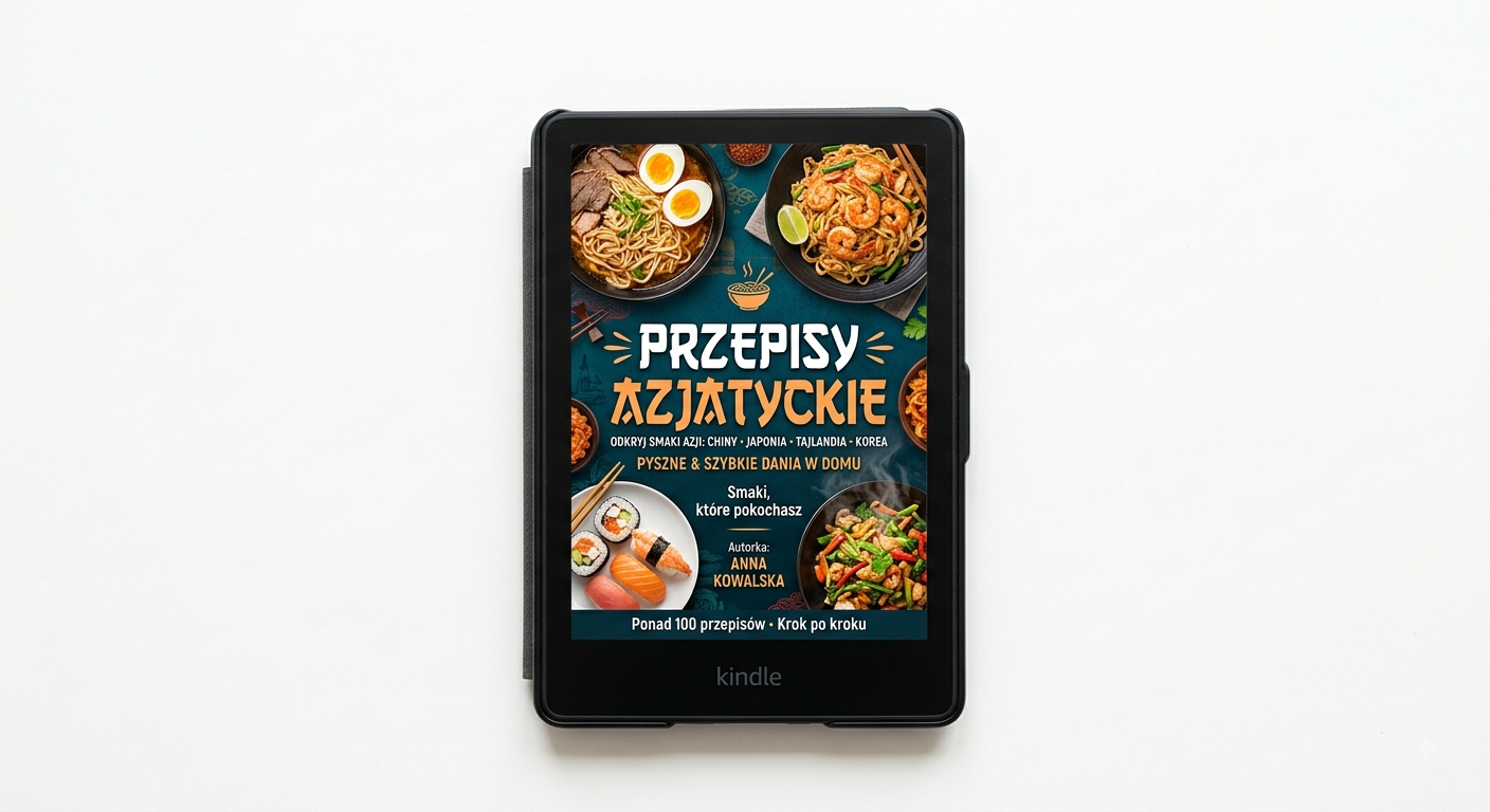 Okładka e-booka Przepisy Azjatyckie – Smaki Azji: Chiny, Japonia, Tajlandia, Korea autorki Anny Kowalskiej